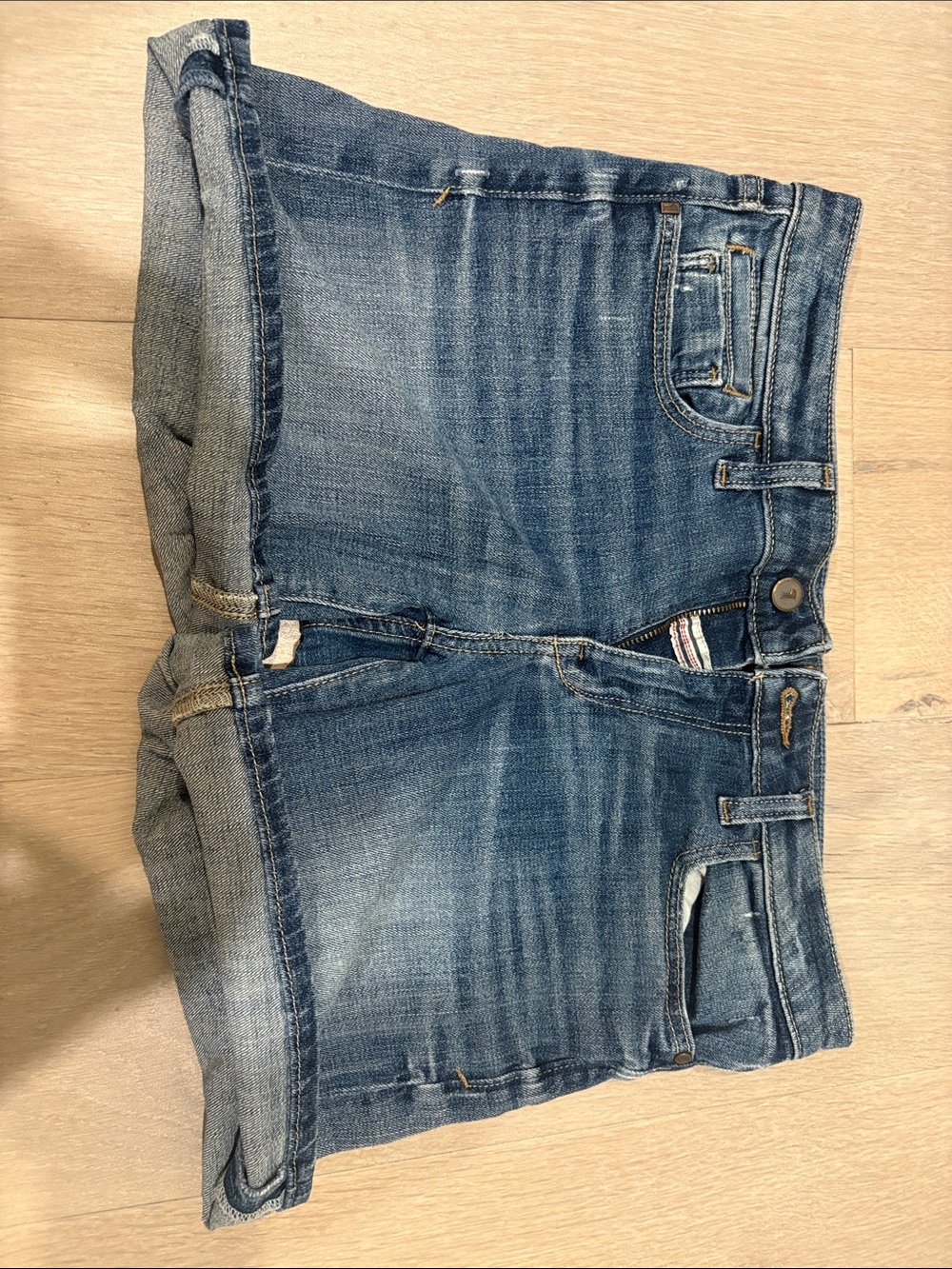 Pilcro Blue Denim Jean Shorts